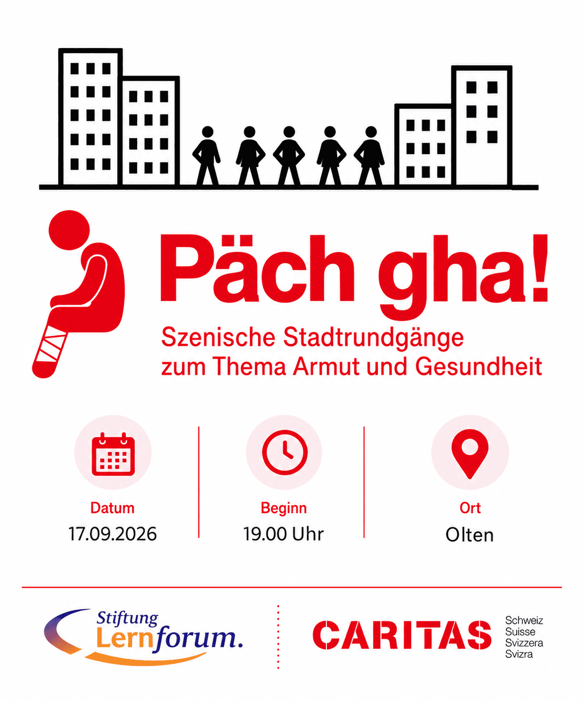 Päch gha! – Szenische Stadtrundgänge zum Thema Armut und Gesundheit