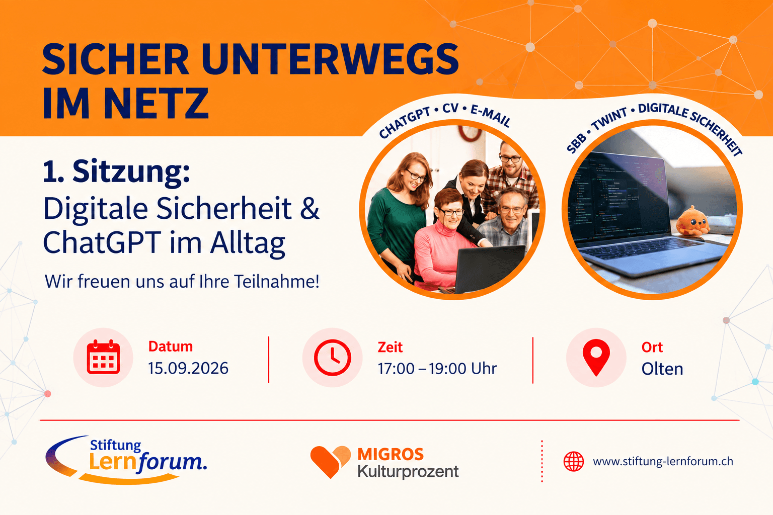 Sicher unterwegs im Netz – 1/5: Digitale Sicherheit & ChatGPT im Alltag