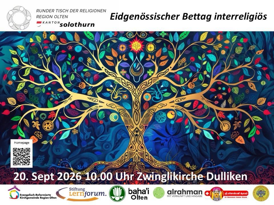 Eidgenössischer Bettag interreligiös in der Zwinglikirche Dulliken